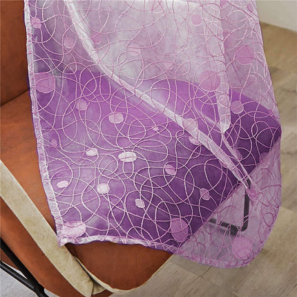 Tenda velata color malva motivo rami