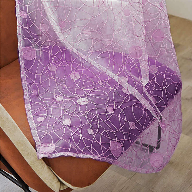 Tenda velata color malva motivo rami