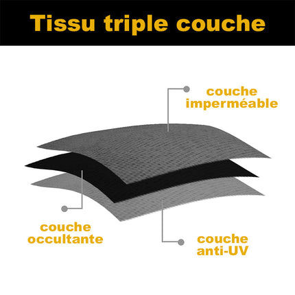 Tenda da esterno marrone scuro impermeabile