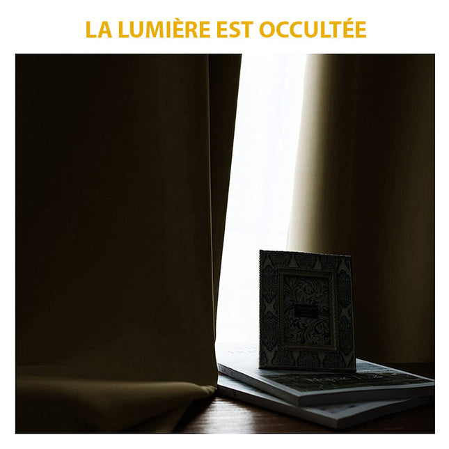 Tenda oscurante nera con passanti
