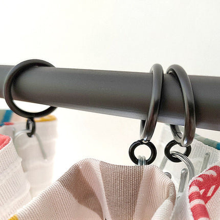 Set anelli con ganci per tende