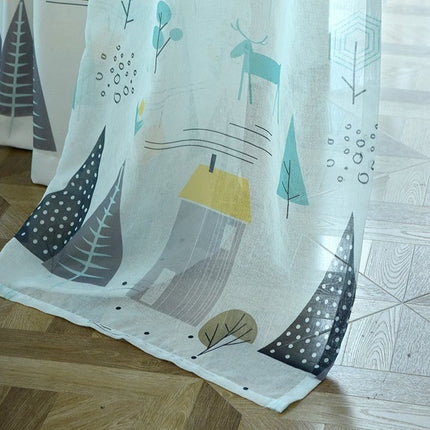 Tenda di lino per cameretta bambini
