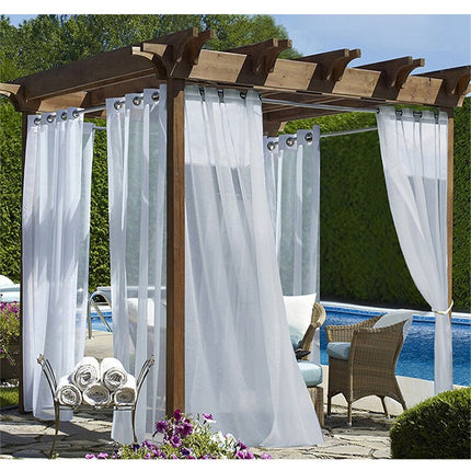 Tenda da esterno velata bianca anti-UV