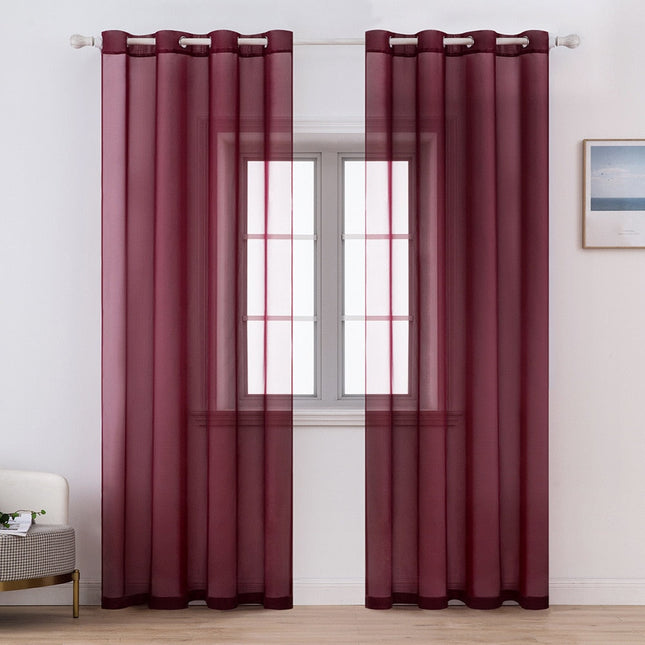 Tenda velata semi trasparente moderna