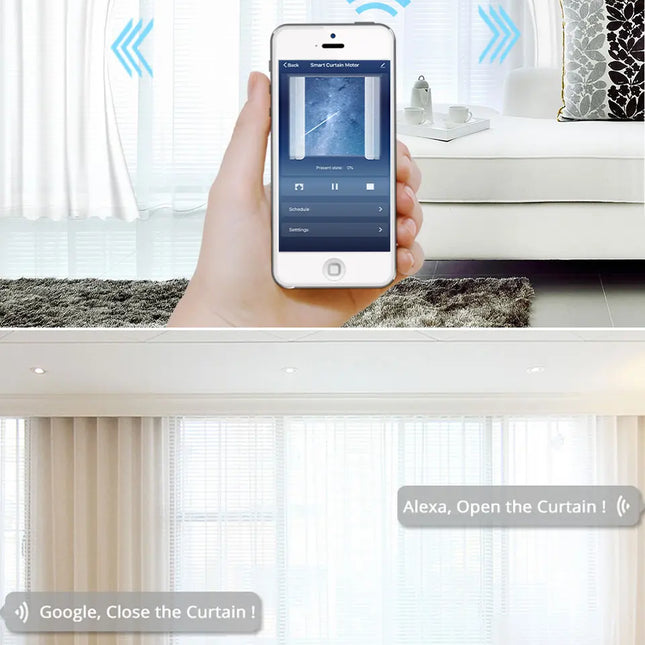 Binario per tende motorizzato smart WiFi