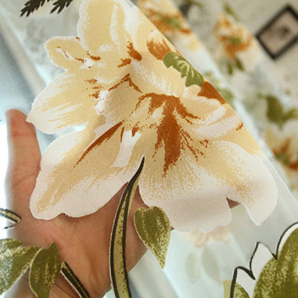 Tenda velata stampa floreale grande