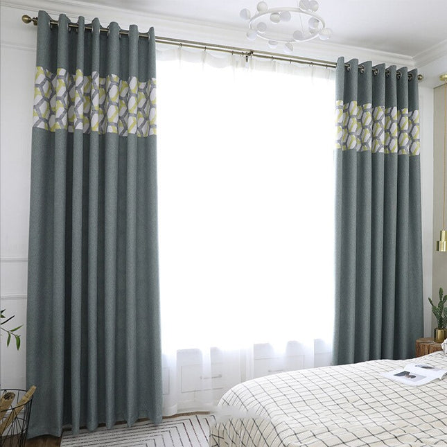 Tenda Oscurante Design Geometrico Bicolore