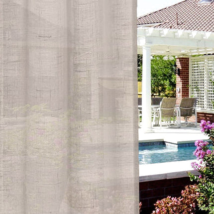 Tenda per veranda effetto lino naturale