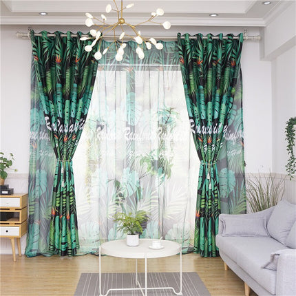 Tenda oscurante stile giungla tropicale