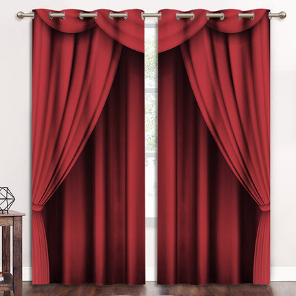 Tenda rossa stile sipario teatrale