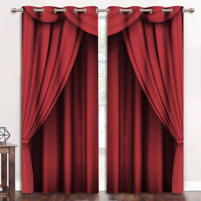 Tenda rossa stile sipario teatrale