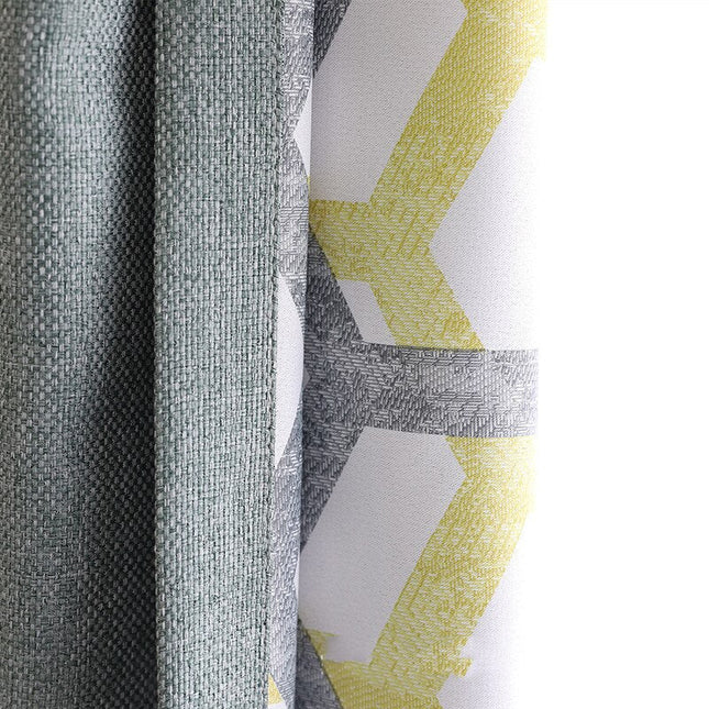 Tenda Oscurante Design Geometrico Bicolore