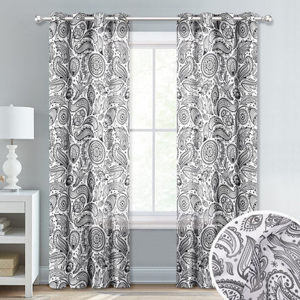 Tenda velata con elegante motivo paisley