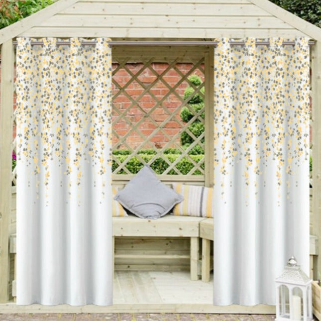 Tenda per soggiorno con motivo floreale