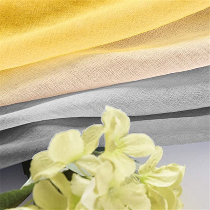 Tenda Voile Sfumata Gialla e Grigia