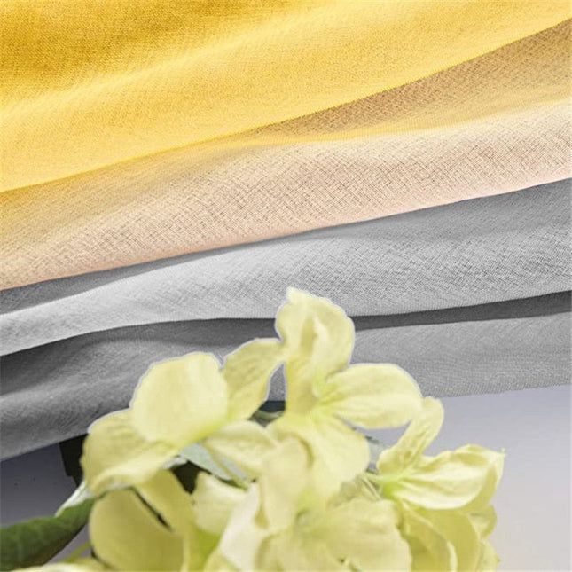 Tenda Voile Sfumata Gialla e Grigia