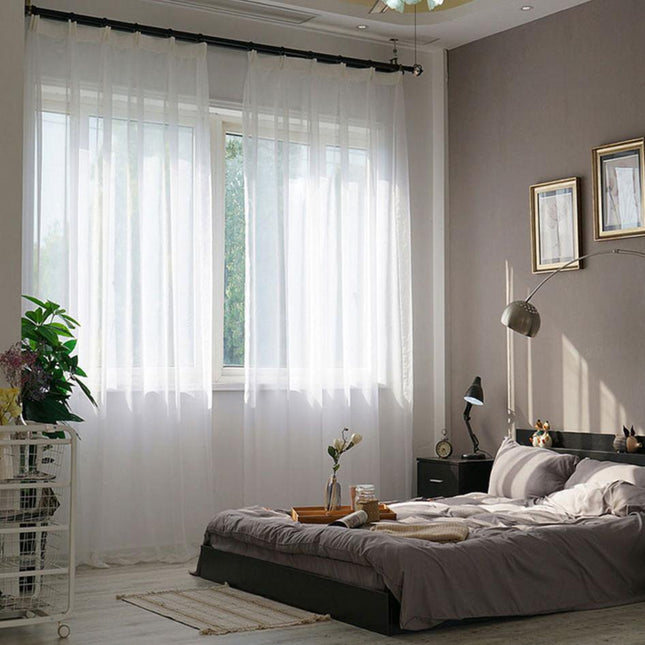 Tenda Velata Leggera Bianca Pura