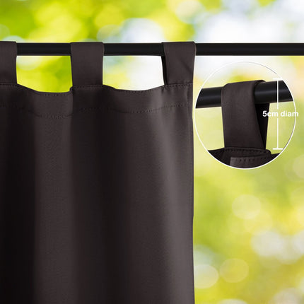 Tenda da esterno marrone impermeabile