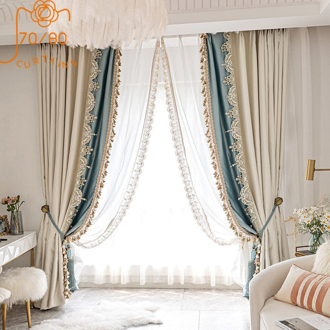 Tenda oscurante elegante con nappe