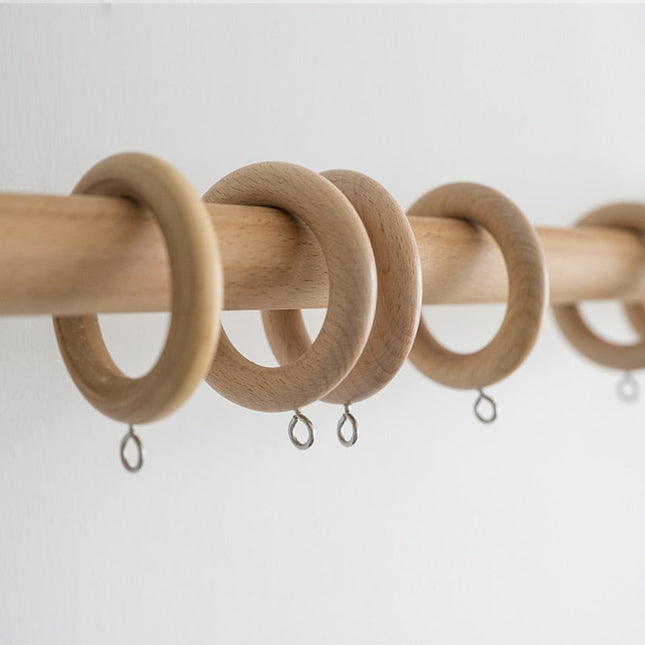 Bastone per tenda in legno naturale