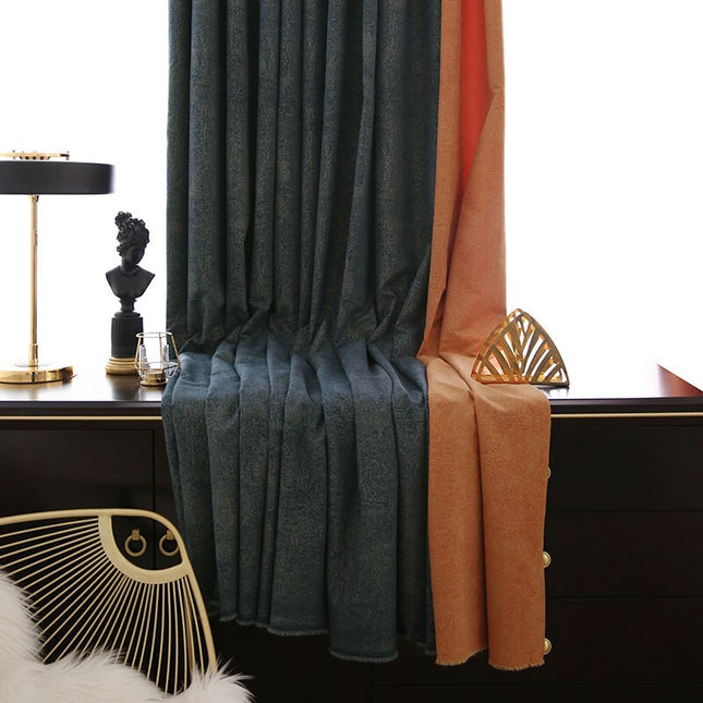 Tenda Oscurante Blu Scuro Marmorizzata