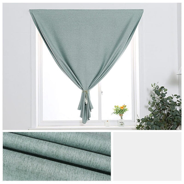 Tenda a strappo in tessuto verde salvia