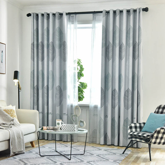 Tenda coprente moderna motivo foglie