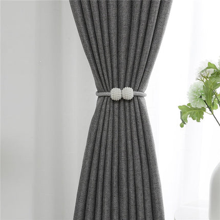 Tenda Oscurante Testurizzata Grigia con Occhielli