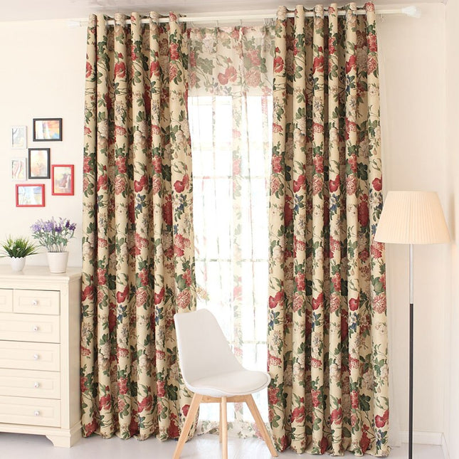 Tenda Oscurante Stile Country Floreale