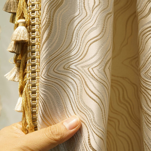 Tenda oscurante elegante stile barocco