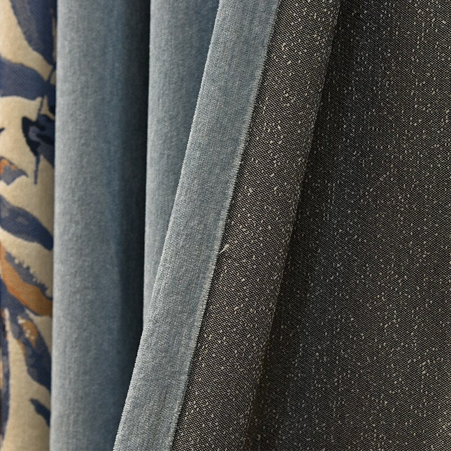 Tenda oscurante con motivo a foglie