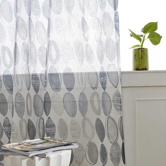 Tenda velata con motivo cerchi astratti