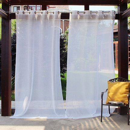 Tenda da esterno velata bianca anti-UV
