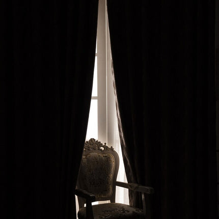 Tenda oscurante grigio tortora testurizzata