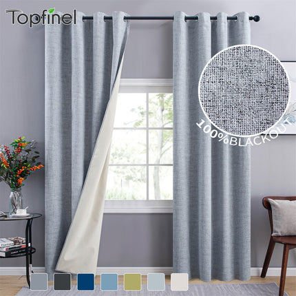 Tenda Oscurante Bianca Effetto Lino Grezzo