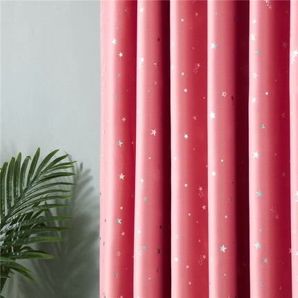 Tenda oscurante rosa motivo stelle