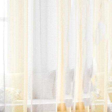 Tenda Voile Bicolore Gialla e Grigia