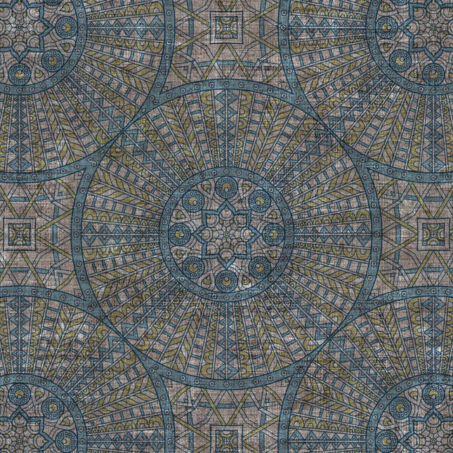 Tenda oscurante con stampa mandala vintage