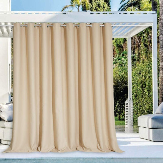 Tenda da esterno beige tessuto impermeabile