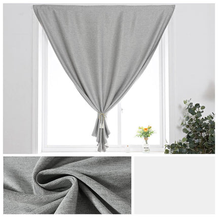 Tenda grigia con chiusura a velcro