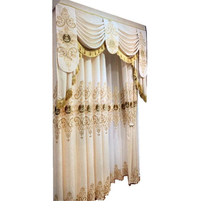 Tenda lussuosa stile impero con mantovana