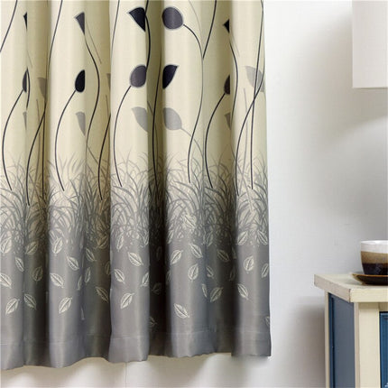 Tenda decorativa soggiorno motivo foglie