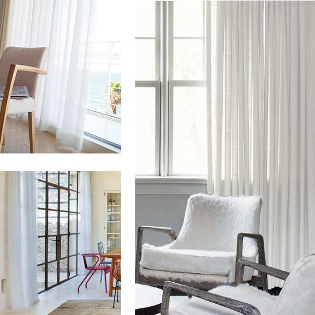 Tenda velata bianca in poliestere leggero