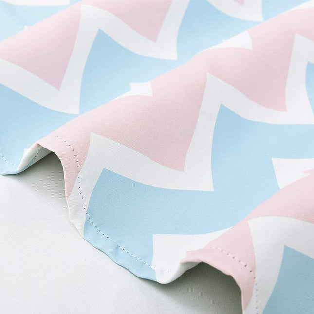 Tenda Cameretta Motivo Chevron Rosa Blu