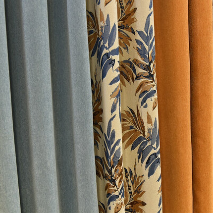 Tenda oscurante con motivo a foglie