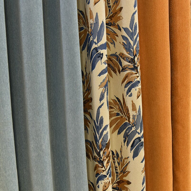 Tenda oscurante con motivo a foglie