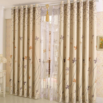 Tenda Oscurante con Stampa Fiori Stilizzati