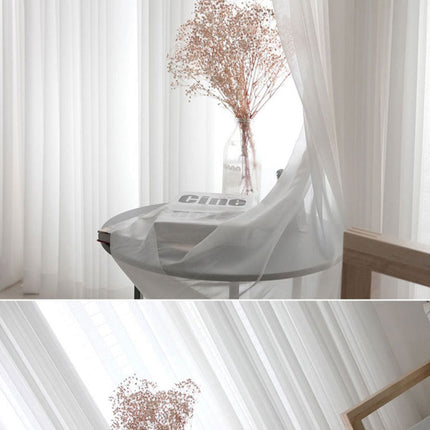 Tenda Trasparente in Tessuto Bianco
