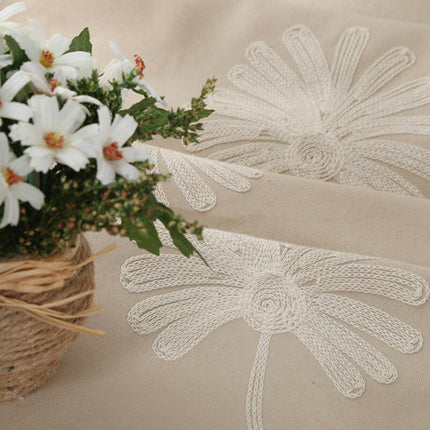 Tenda elegante ricamata motivo floreale