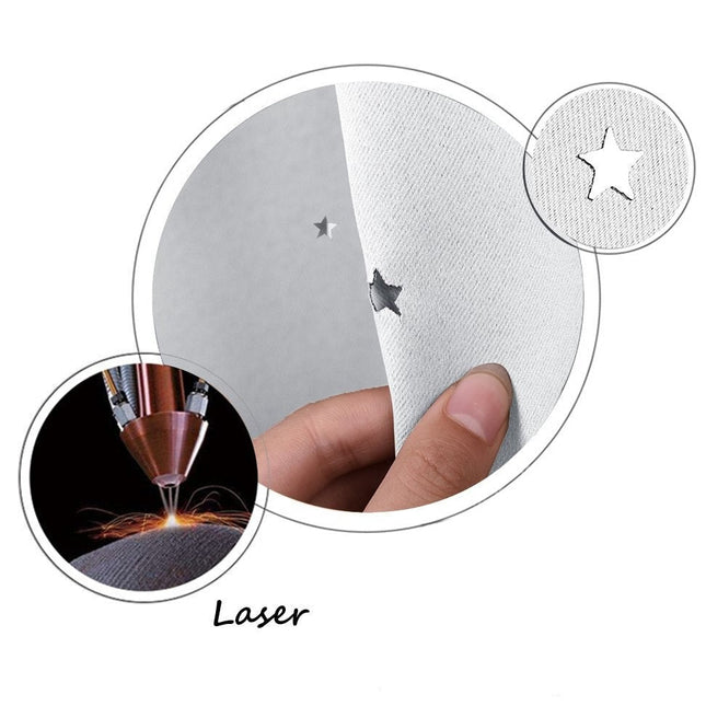 Tenda oscurante per cameretta notte stellata